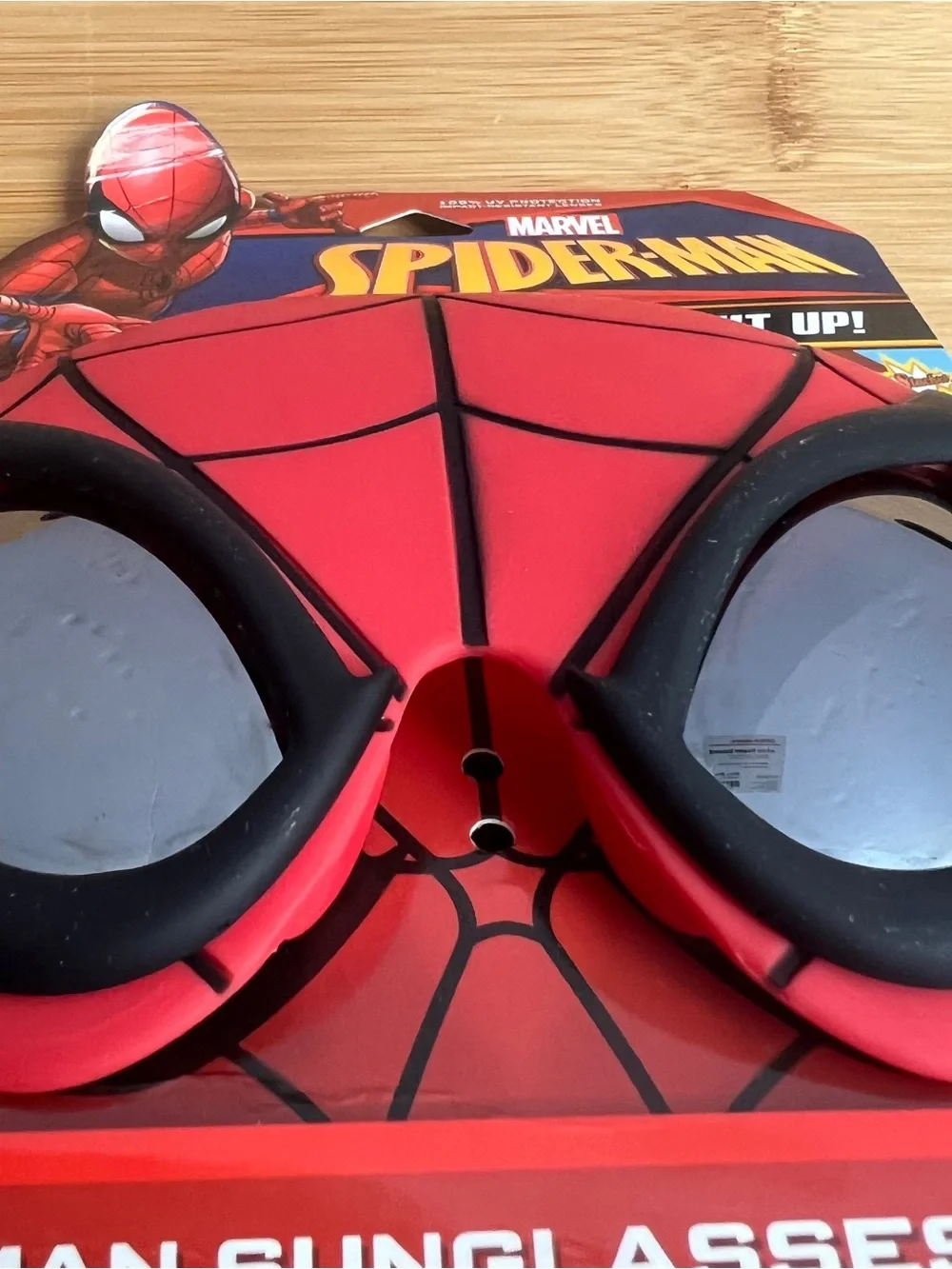 Marvel Spider-Man Costume Sunglasses Adults - Kids Red UV Protection New on Card